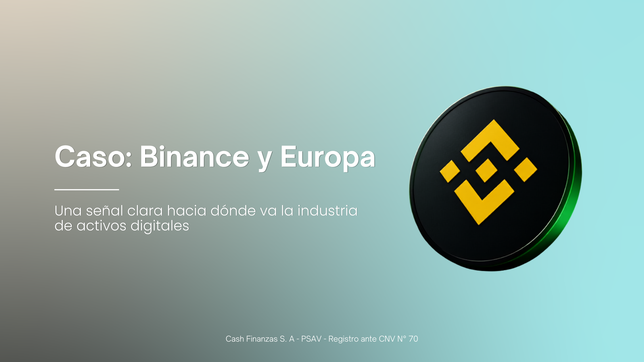 Binance y Europa: una señal clara de hacia dónde va la industria cripto